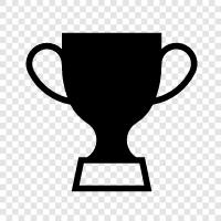 trophy, collect, earn, rewards icon svg