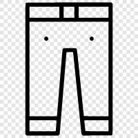 trousers, slacks, khakis, jeans icon svg