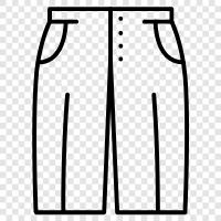 trousers, slacks, jeans, khakis icon svg