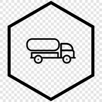 LKW, Tanker, Transport, Logistik symbol