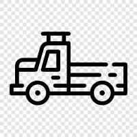 LKW, Fracht, Schleppen, Verladen symbol