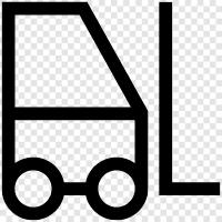 truck, forklift truck, forklift operation, forklift parts icon svg