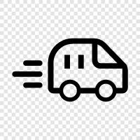 truck, van, cargo, cargo van icon svg