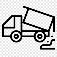 LKW, schwere LKW, Hauling, Rubbish Entfernung symbol