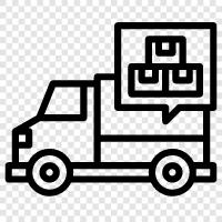 truck delivery, trucking, freight, freight delivery icon svg