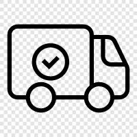 truck delivery, trucking, shipping, shipping companies icon svg