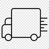 truck delivery, trucking, freight, logistics icon svg