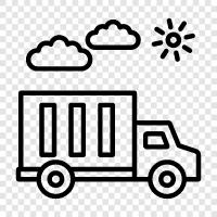truck delivery, freight truck, delivery truck driver, truck driver icon svg
