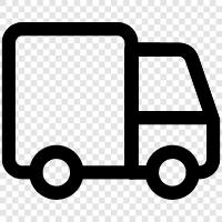 truck delivery, commercial delivery, courier service, freight icon svg