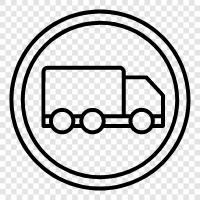 truck driver, trucking, trucking industry, trucking company icon svg
