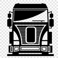 truck driver, trucking, trucking industry, trucking routes icon svg