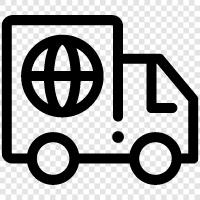 truck, freight, transportation, delivery truck icon svg