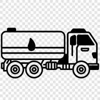 truck engine oil, truck fuel oil, truck lubricant, truck additive icon svg