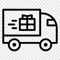 truck, delivery, driver, courier icon svg