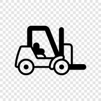 kamyon, forklift kamyon, kaldırma, kaldırma kamyon ikon svg