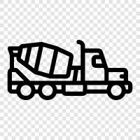 LKWMischer, schwere Mischer LKW, Mischer für LKW, Mischer für schwere LKW symbol