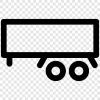 truck semi trailer, lorry trailer semi, truck trailer, lorry trailer icon svg