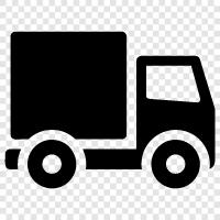 truck, cargo, cargo van, flatbed icon svg