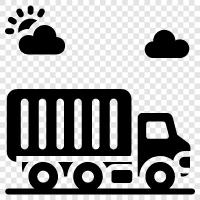 LKW, Fahrzeug, Fracht, Transport symbol