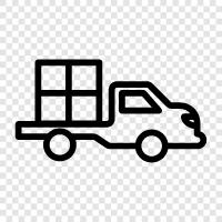 truck, transportation, cargo, shipping icon svg