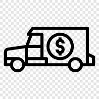 truck with money, money truck driving, money truck for sale, money truck icon svg