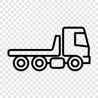 trucking, cargo, cargo truck, large truck icon svg