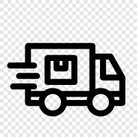 trucking, transport, freight, cargo icon svg