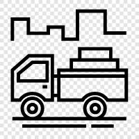 LKW, Transport, Fahren, Fracht symbol