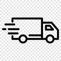 trucking, cargo, transporting, shipping icon svg