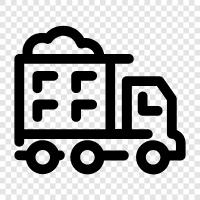 trucking, cargo, transport, delivery icon svg