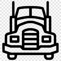 trucking, transport, shipping, cargo icon svg