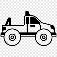 trucking, tractor, tractor trailer, heavy truck icon svg