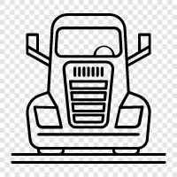 trucking, trucking company, truck driver, truck driving icon svg