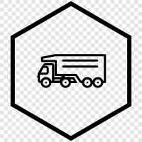 LKW, Transport, Fre, Kipper LKW symbol