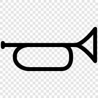 Trompetçi, trumpet müziği, trumpet soloları, trumpet tekniği ikon svg