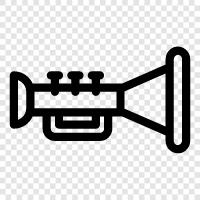 trumpet players, trumpet music, trumpet players music, brass instruments icon svg