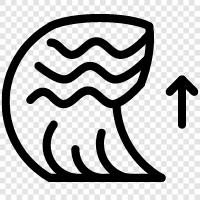 tsunami warning, earthquake, Japan, Indonesia icon svg