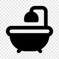 tub, bathroom, sink, porcelain icon svg