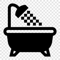 tub, bathroom, tile, porcelain icon svg