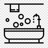 tub, bathroom, faucet, installation icon svg