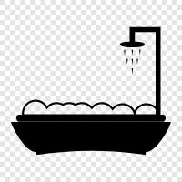 tub, bathroom, house, design icon svg