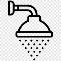 tub, showerhead, rainfall, water icon svg