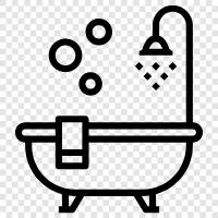 tub, bathroom, sink, toilet icon svg