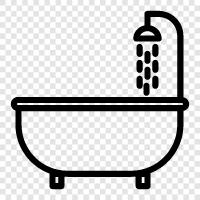 tub, bathroom, porcelain, tile icon svg