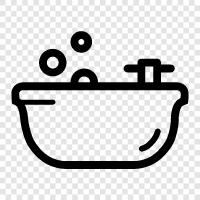 Badewanne, Bad, Fliesen, Porzellan symbol