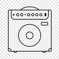 tube guitar amplifier, valve guitar amplifier, amplifier for guitar, electric guitar amplifier icon svg