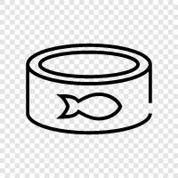 tuna, canned tuna, tuna fish, canned fish icon svg