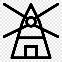 turbine, energy, electricity, wind icon svg