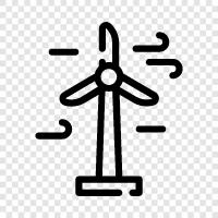 turbine, wind power, energy, clean energy icon svg