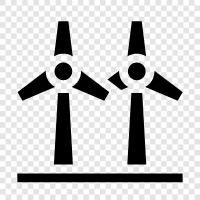 turbine, power, energy, mill icon svg